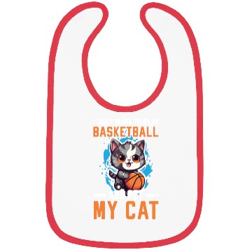 Discover Basketball Cat Basketball Player I Love Basketball Bibs
