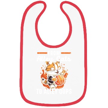 Discover Basketball Cat Basketball Player I Love Basketball Bibs