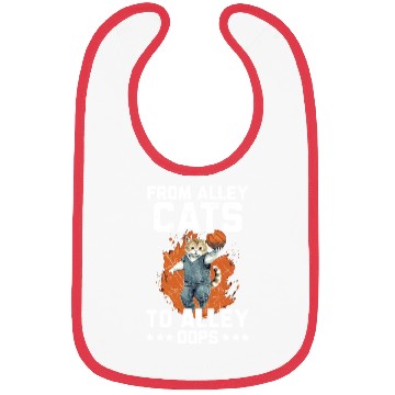 Discover Basketball Cat Basketball Player I Love Basketball Bibs