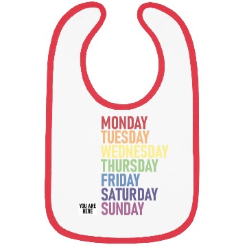 Discover Sunday You Are Here Weekday Day Of The Week Bibs