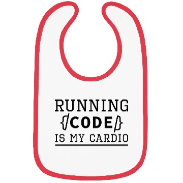 Discover Running Code Is My Cardio Bibs