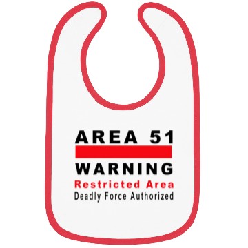 Discover Area 51 Warning Sign Bibs