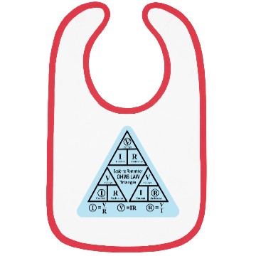 Discover ohms Law formulas triangle Electrical engineering Bibs