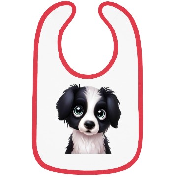 Discover Elegant Border Collie Portrait Bibs