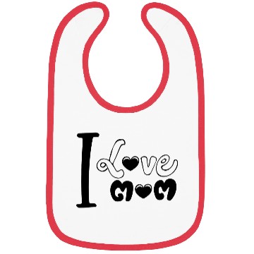 Discover I Love Mom For Mother For Mom Birthday For Mother Bibs