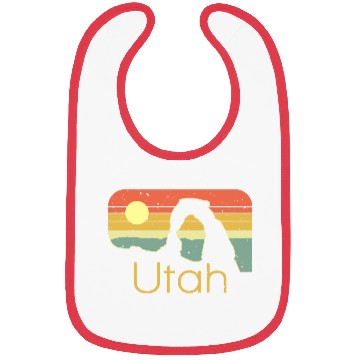 Discover Vintage sunset Utah design Bibs