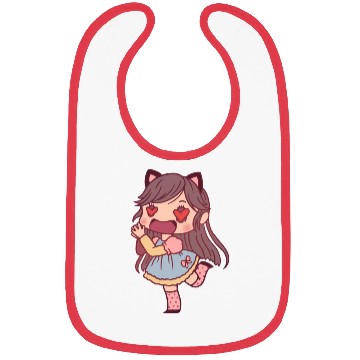 Discover Chibi Girl In Love Bibs