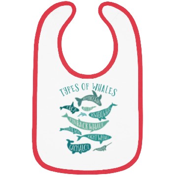 Discover Vintage Whale Lover Design Bibs