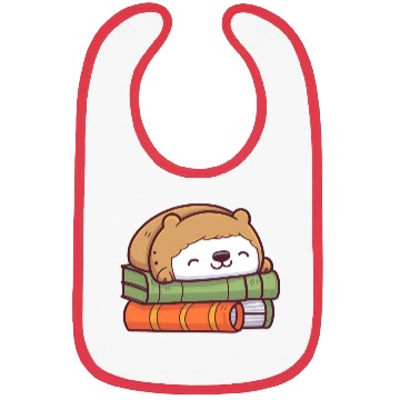 Discover Sloth Sleeping On Books Bibs