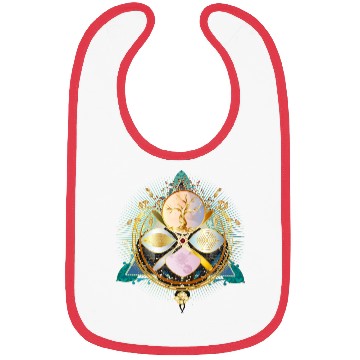 Discover Amulet with golden tree and nature elements Bibs