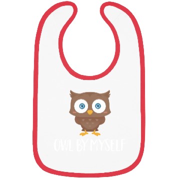 Discover Owl By Myself Owl Animal Bird Humor Bibs