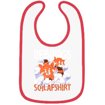 Discover Animal Red Panda Gift Favorite Sleep Bibs