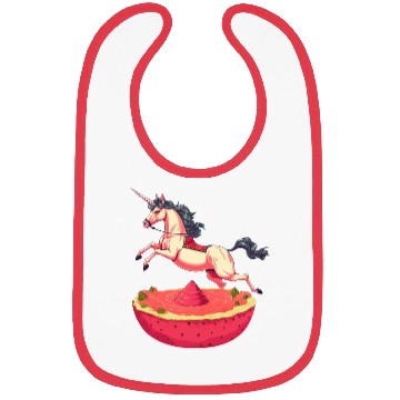 Discover Unicorn with Watermelon and Dragonfruit - Tropical Bibs