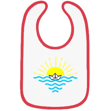 Discover Sunsetpaper boat Bibs