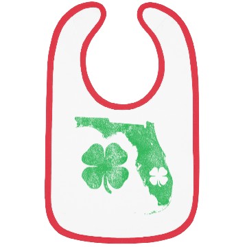 Discover St Patrick's Day Fl Florida Shamrock Green Irish P Bibs