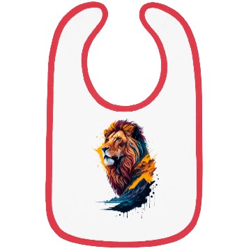 Discover Abstract Lion illustration Bibs