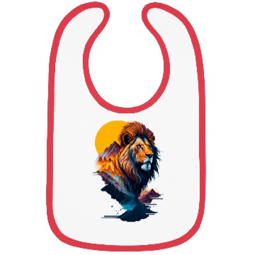 Discover Abstract Lion illustration Bibs