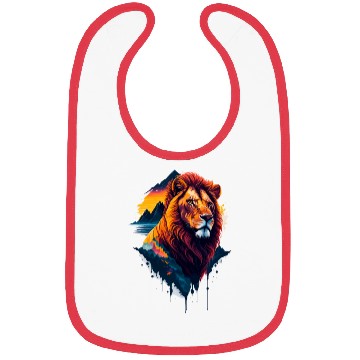 Discover Abstract Lion illustration Bibs