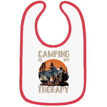 Discover camping is my therapy Bibs