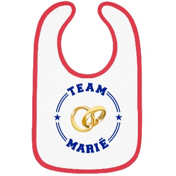 Discover TEAM MARIE College Round Blue Bibs
