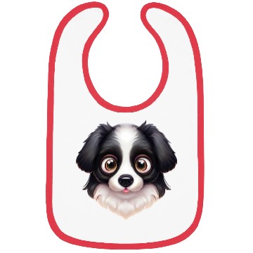 Discover Artistic Border Collie Artwork Bibs