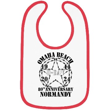 Discover Omaha Beach 1944 D Day 2024 80th Anniversary Bibs