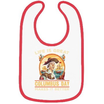 Discover Christopher Columbus Italian American Columbus Day Bibs