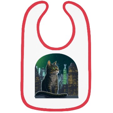 Discover A talking cat. The cat is sitting on a windowsill. Bibs