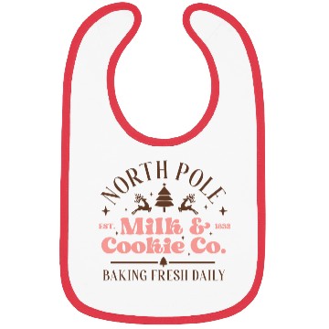 Discover North Pole Milk Cookie Co tumblr green Bibs