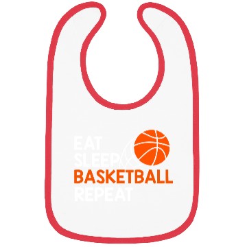Discover Eat Sleep Basketball Repeat gift music Bibs