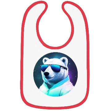 Discover Cool polar bear with sunglasses Bibs