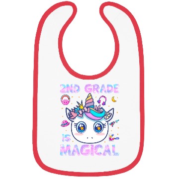 Discover 2nd Grade Is Magical Unicorn Back to School Bibs