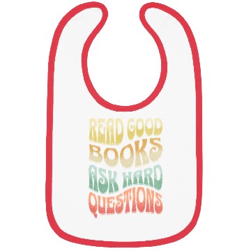 Discover Read Good Books Ask Hard Questions Reading Teacher Bibs