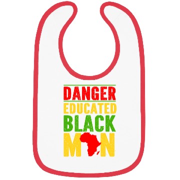 Discover Danger Educated Black Bibs