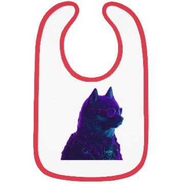 Discover Neon Punk Dogedroid Bibs