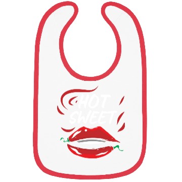 Discover Red Hot Sweet Pepper Lips Bibs