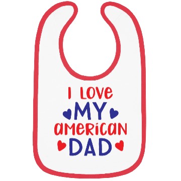 Discover I Love My American Dad boy nature Bibs