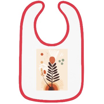 Discover Minimalist Botany Mid Century Style Silhouette Bibs