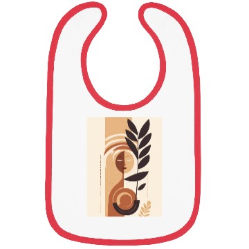 Discover Women Face Mid Century Leaf Oasis Bibs