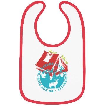 Discover Camp Peacefully Do Not Disturb Nature Bibs