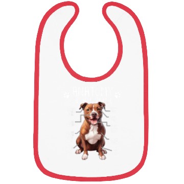 Discover Anatomy Pitbull Dog Cute Pittie Lover PitBul Bibs