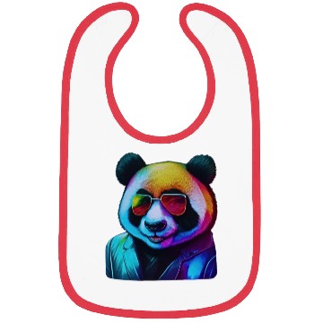 Discover Colorful and Cool: The Neon Panda Bibs