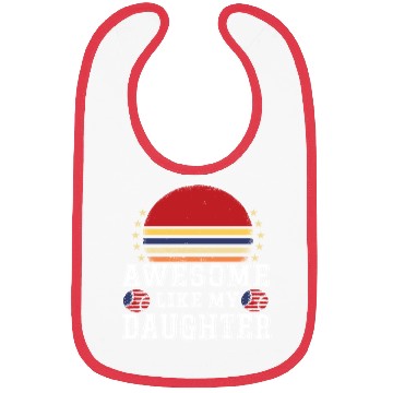 Discover Retro Sunset Icon for Daughter Bibs