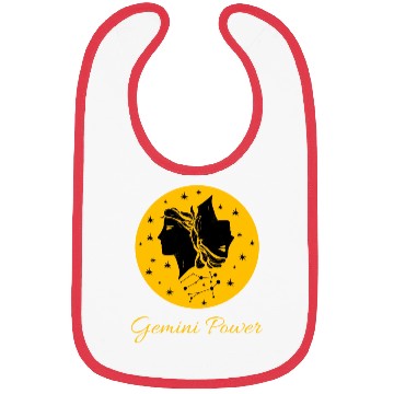 Discover Gemini Power Zodiac Sign Bibs