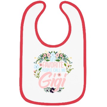 Discover My Favorite People Call Me Gigi Mom Grandma Bibs