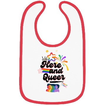 Discover Here and Queer: Bold Pride Month Bibs for LGBTQ+