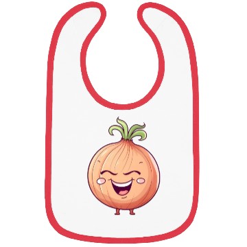 Discover Onion Vegetable Vegan Farmer Funny Cute Love Bibs