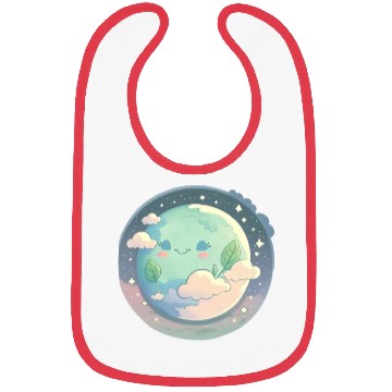 Discover Earth Happy Cute Space Science Planet Environment Bibs