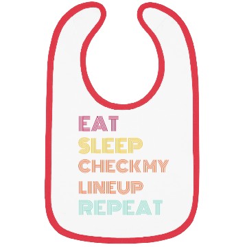 Discover Eat Sleep Check Line Up Repeat Fantasy Football Bibs
