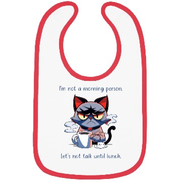 Discover Grumpy cat morning person Bibs